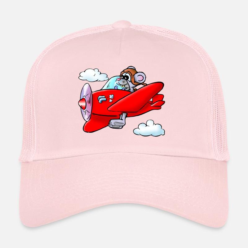 flight mouse - Trucker Cap - pale pink