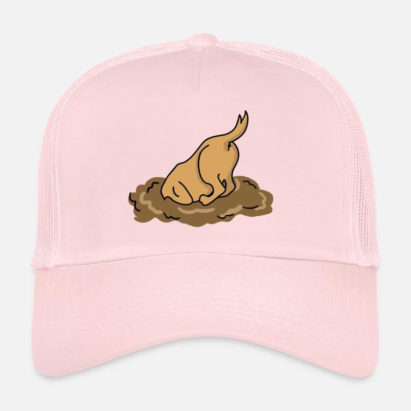 dog - Trucker Cap - pale pink