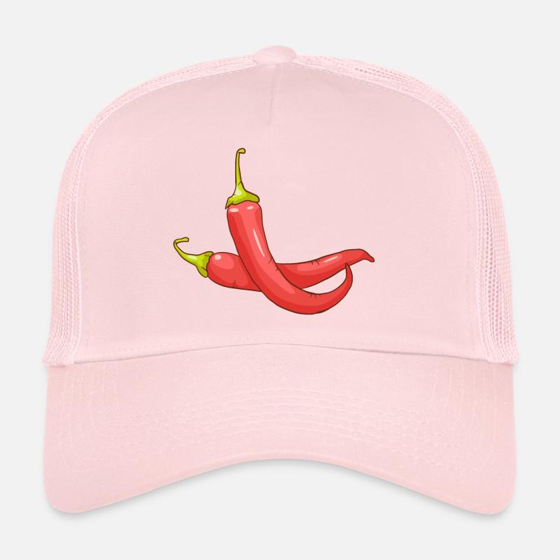 Red chilli pepper hot pepper vegetables Trucker Cap