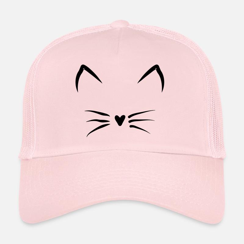 Katzengesicht - Trucker Cap - Hellrosa