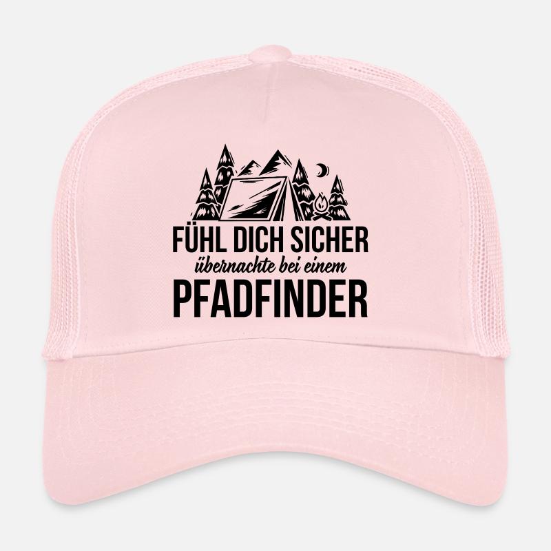 Fühl dich sicher mit einem Pfadfinder - Trucker Cap - Hellrosa