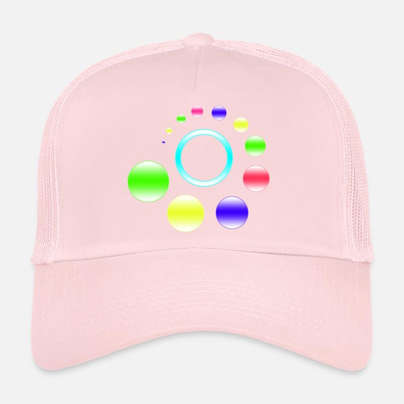 Neon Orbit Ringburst Trucker Cap