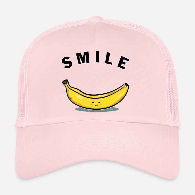 Bananen-Lächeln - Trucker Cap - Hellrosa