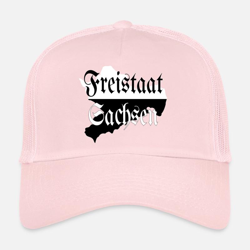 État libre de Saxe noir et blanc Casquette trucker 