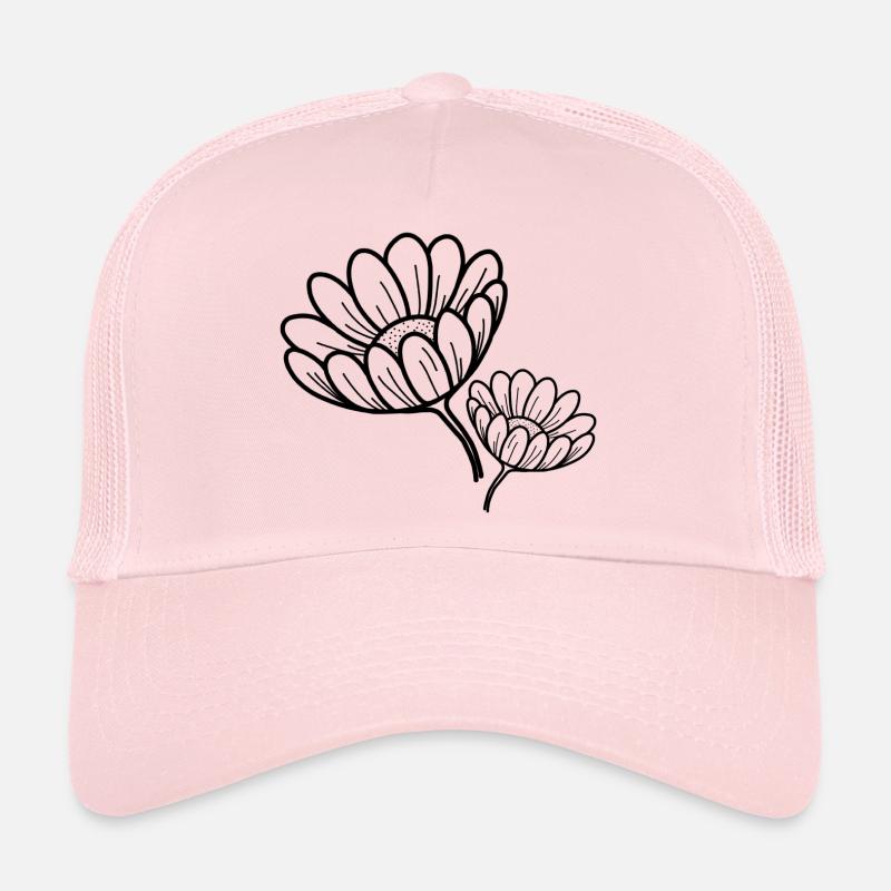 Flower Power (black version) Casquette trucker 