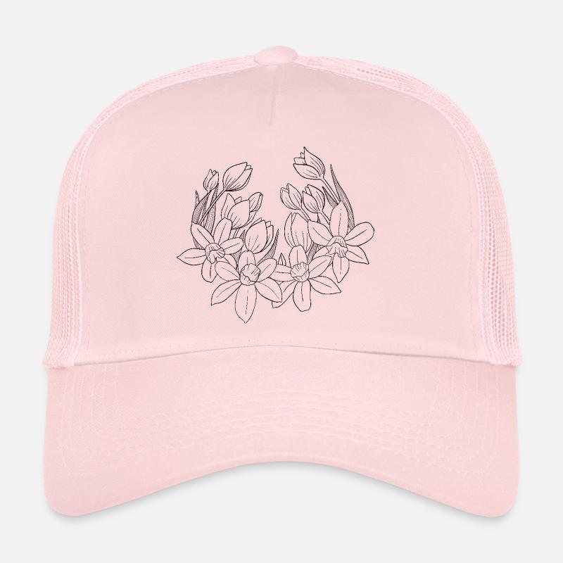 Frühlingsblumen - Trucker Cap - Hellrosa