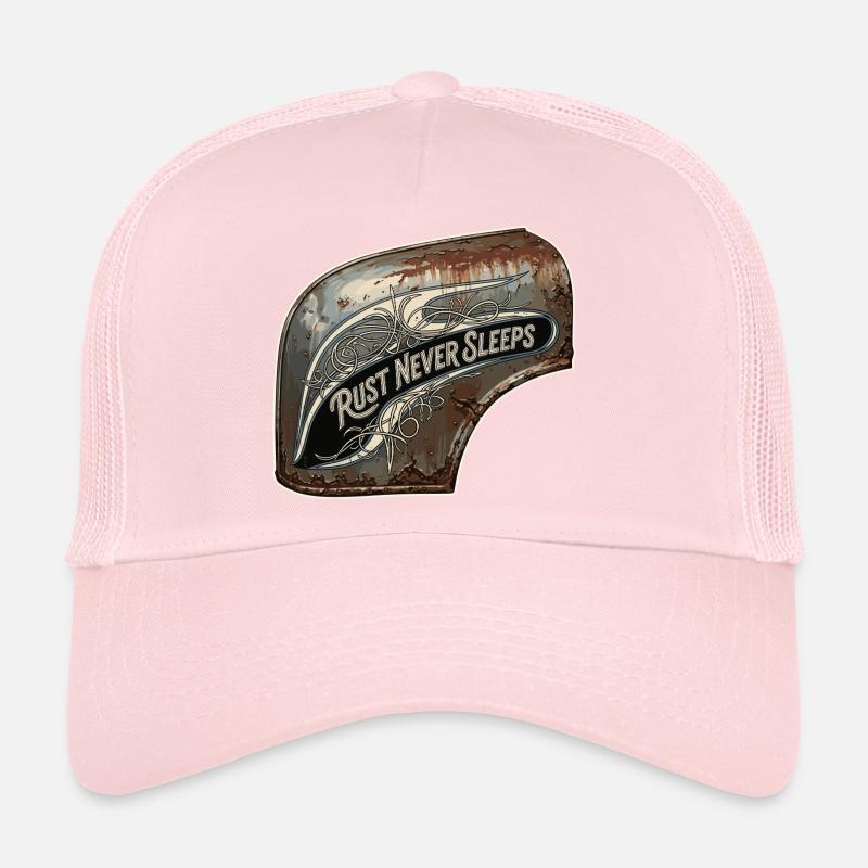Rost nie schläft Metallkunst - Trucker Cap - Hellrosa