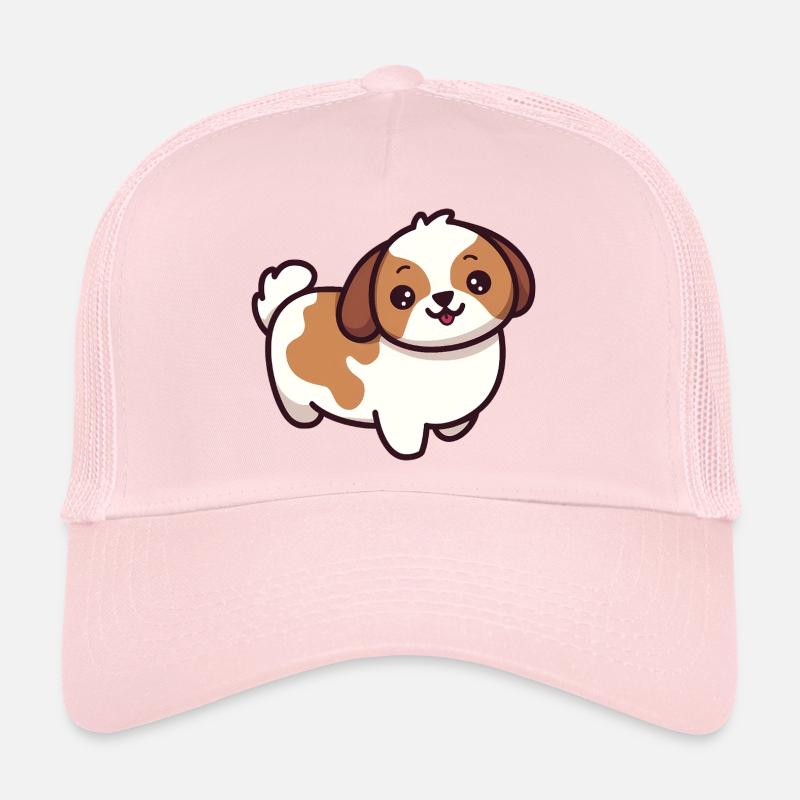 Dessin animé de chiot mignon Casquette trucker 