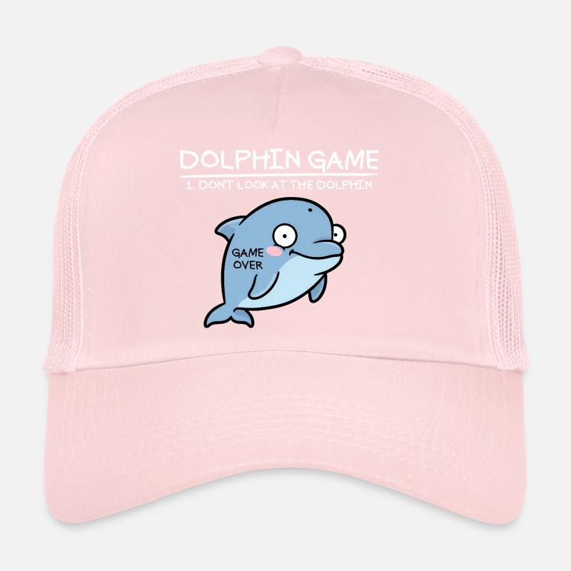 Jeu de dauphin Ne regardez pas le dauphin drôle Casquette trucker 
