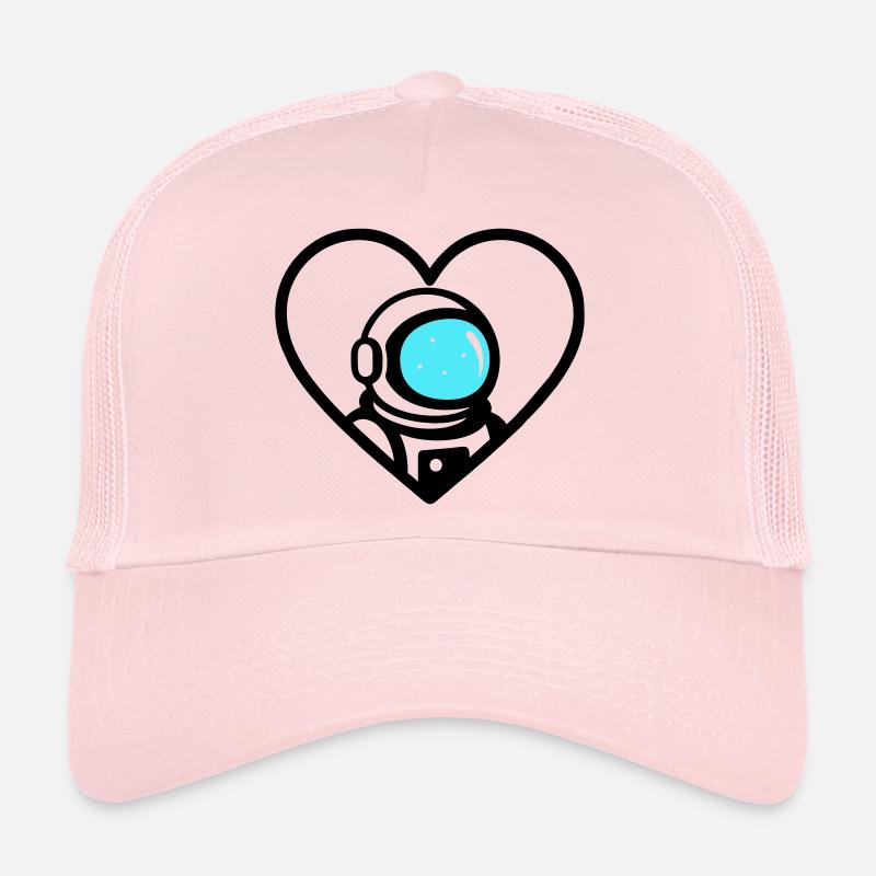Astronaut Heart Space Cosmo Helmet Trucker Cap
