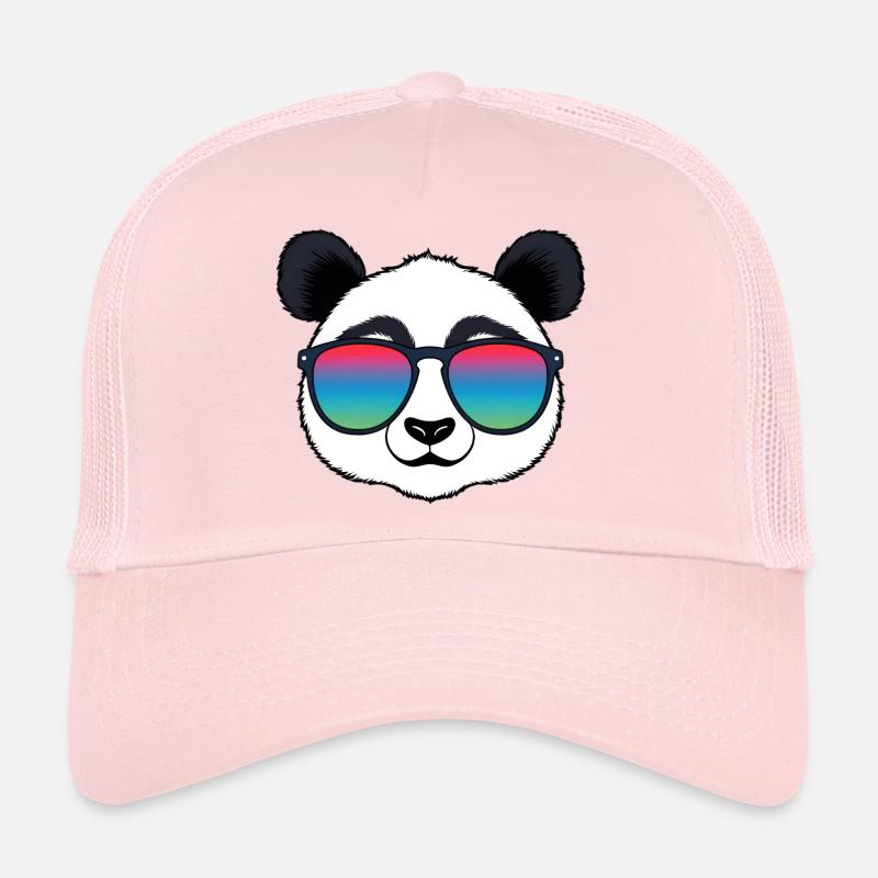 Panda Rainbow Sunglasses Trucker Cap