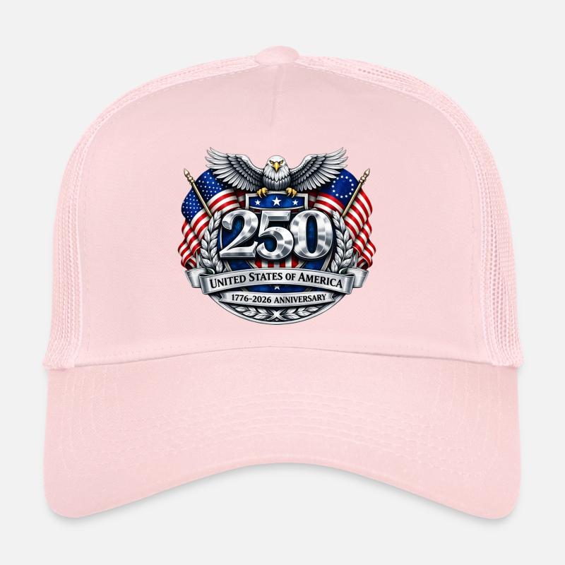 US 250th Anniversary Emblem Trucker Cap
