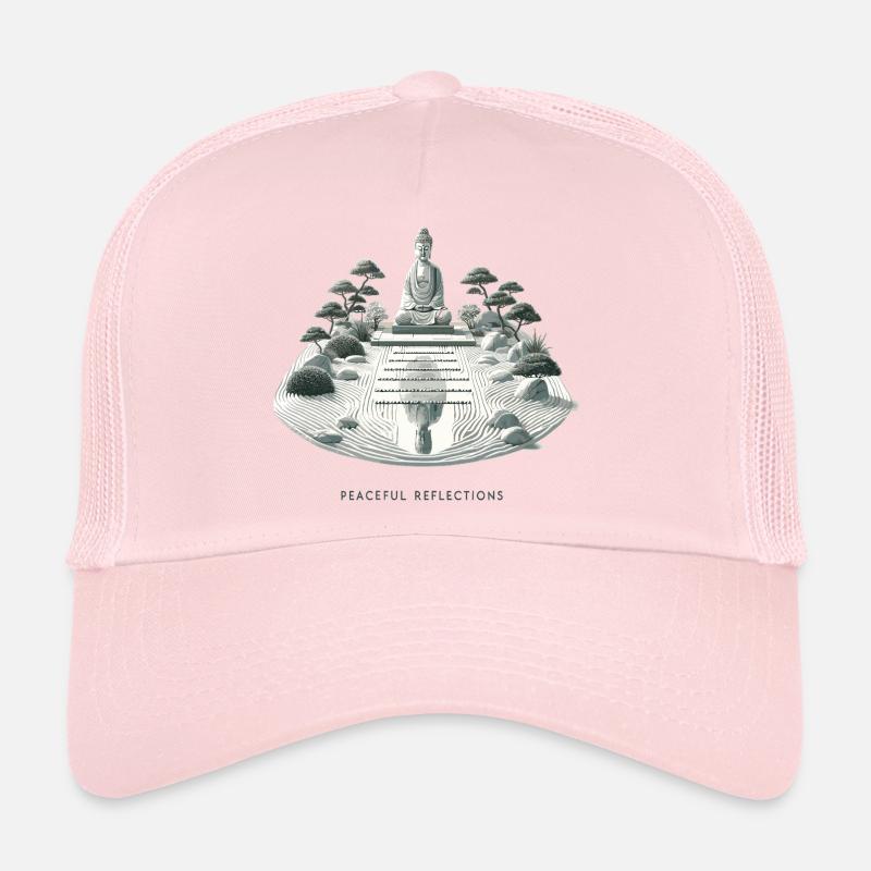Jardin zen des Réflexions Silencieuses Casquette trucker 