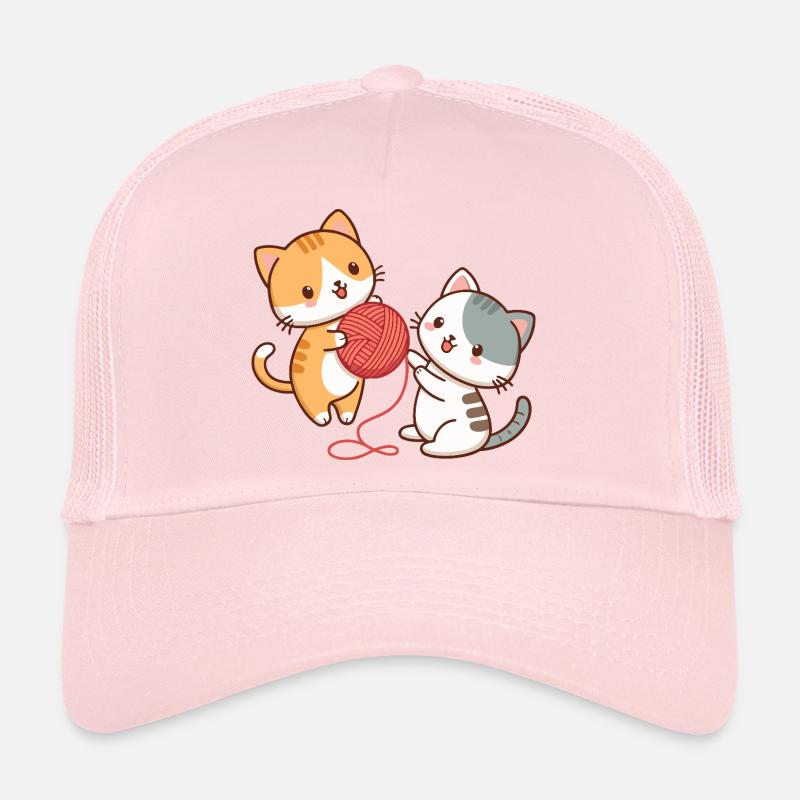 Kittens and kawaii ball Trucker Cap