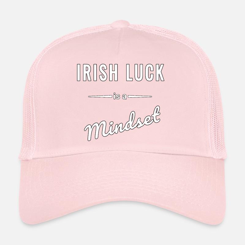 Irish Luck ist eine Frage des Mindsets - Trucker Cap - Hellrosa