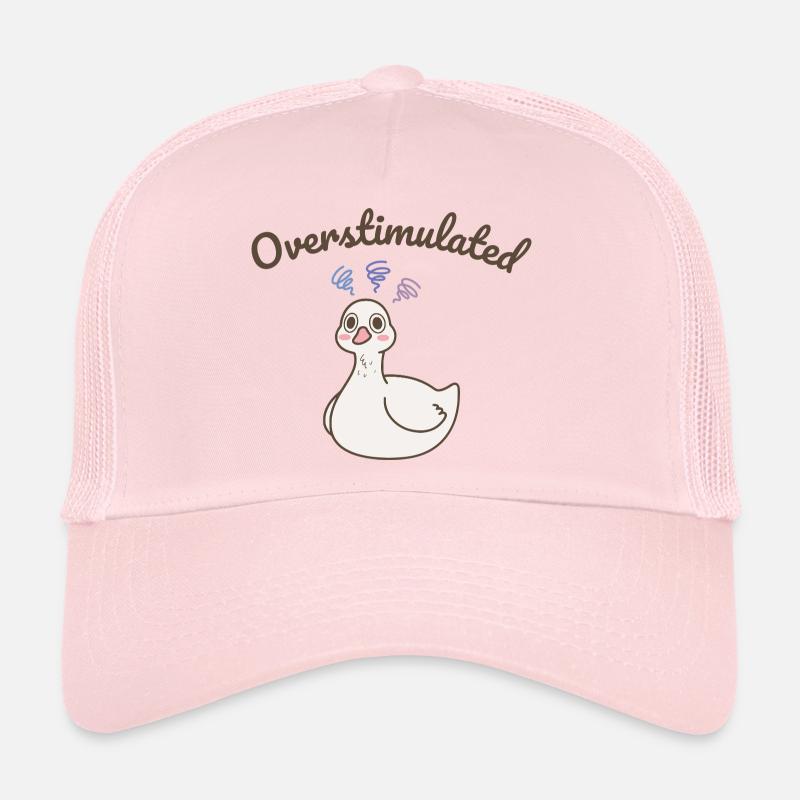 Dessin animé du canard surexcité Casquette trucker 