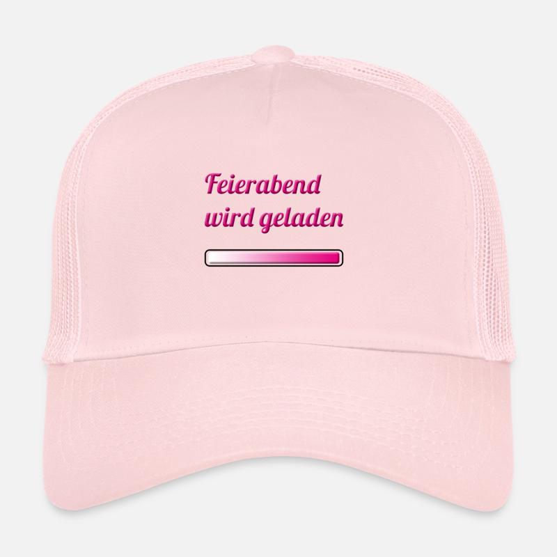 Feierabend wird geladen - Trucker Cap - Hellrosa