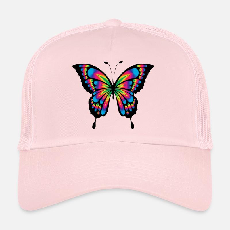 Butterfly - Trucker Cap - Hellrosa