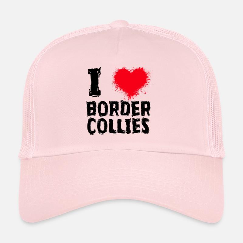 I LOVE BORDER COLLIE DOGS Trucker Cap
