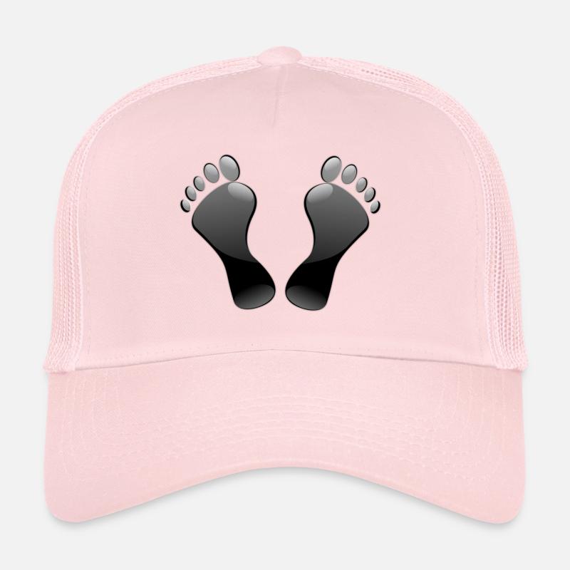 pieds Casquette trucker 