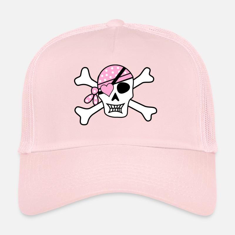 Pirate - Casquette trucker - rose pâle