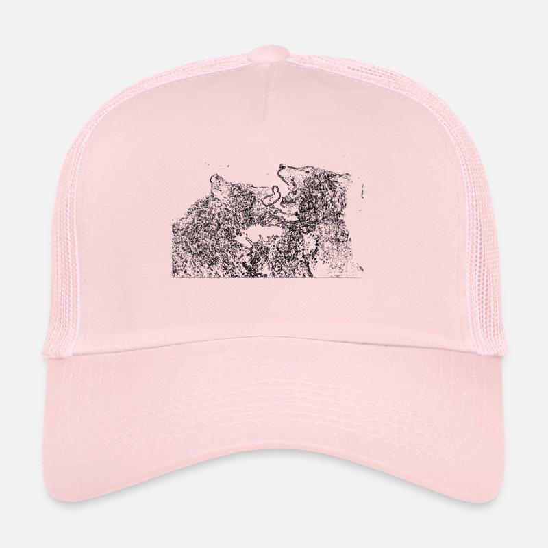Bären - Trucker Cap - Hellrosa