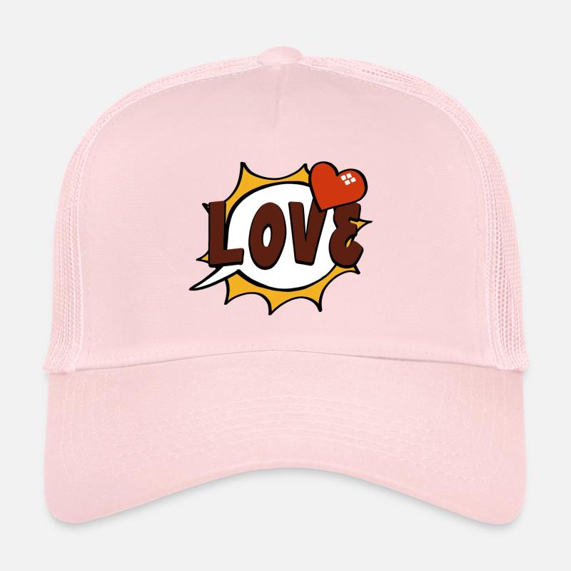 Amour Pop Art Speech Bubble Casquette trucker 