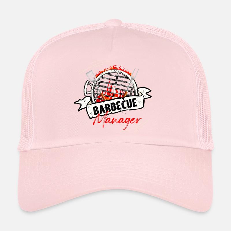 Barbecue Manager - Trucker Cap - pale pink