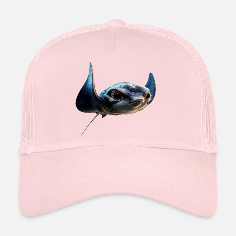 Manta Rochen Teufelsrochen Stachelrochen Taucher Trucker Cap