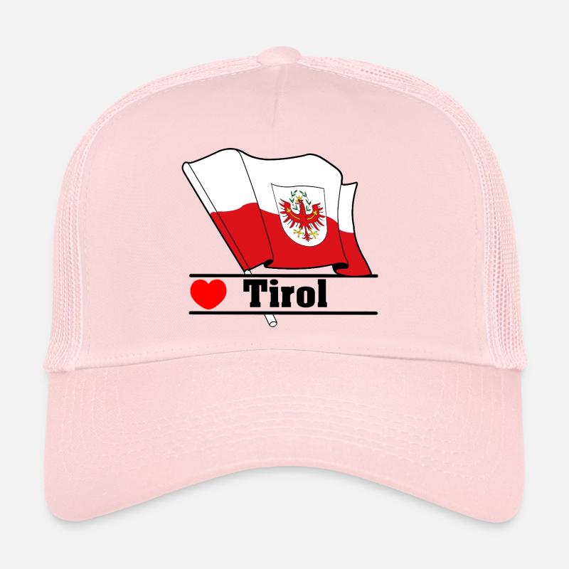 Tyrol Flag with Heart Trucker Cap