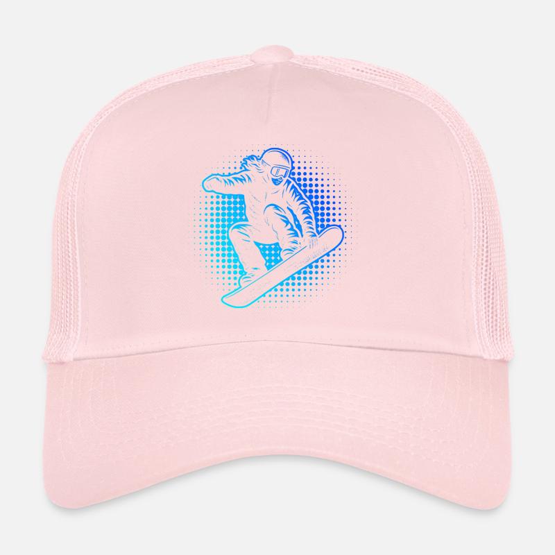 Demi-tons de snowboardeur néon Casquette trucker 
