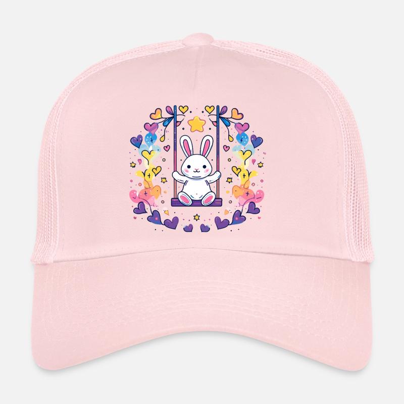 Fröhliches Bunny-Schaukel-Design Trucker Cap