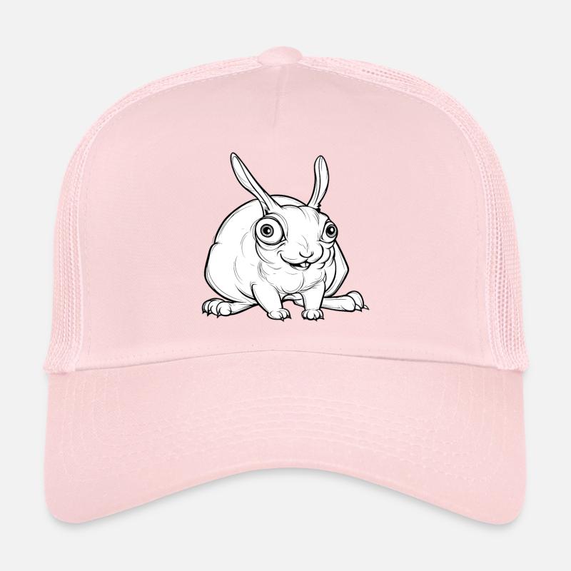 Unheimliches Kaninchen - Trucker Cap - Hellrosa