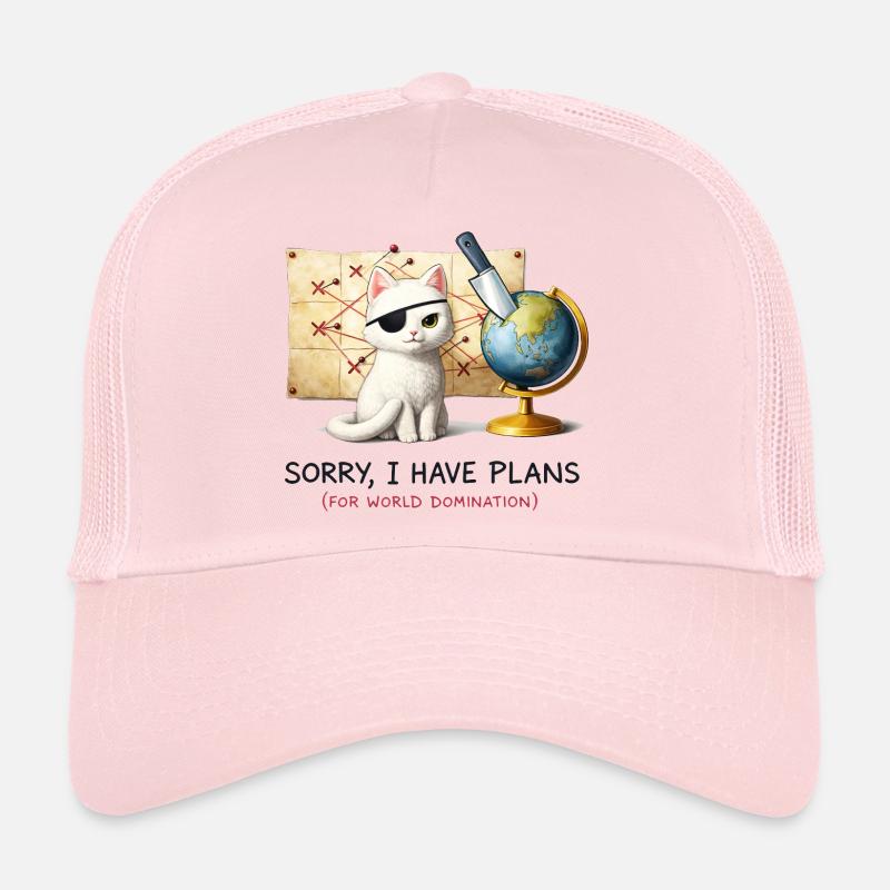 Evil Cat World Domination Plans Trucker Cap