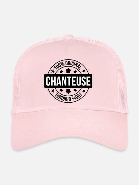 Singer - Singing - Song - Trucker Cap - pale pink - Front