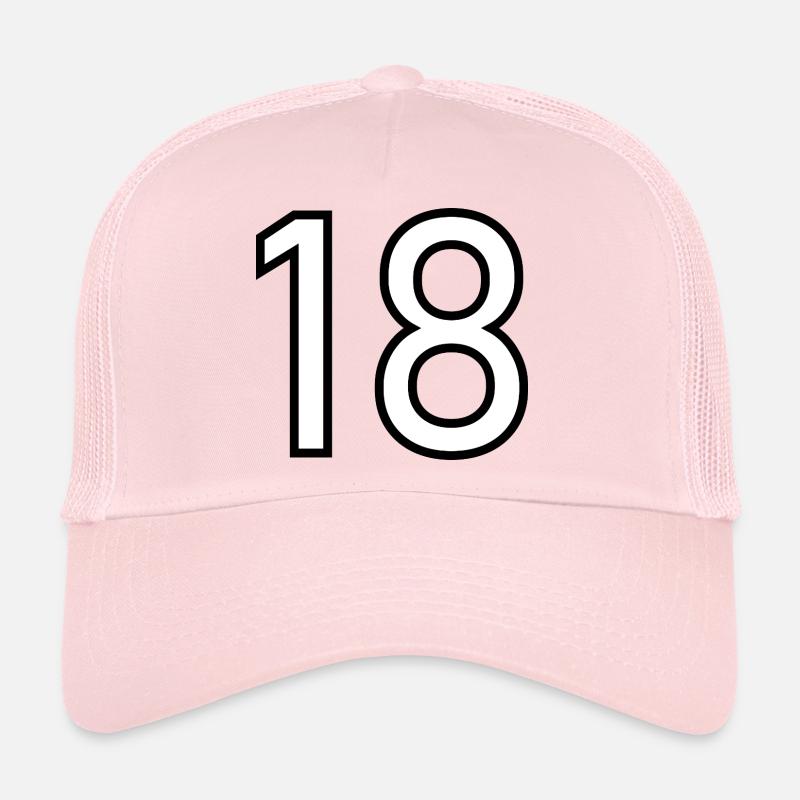 18. 18 ANS. 18e ANNIVERSAIRE. ANNIVERSAIRE 18 ANS. Casquette trucker 