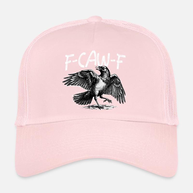 FCawF Corbeau Oiseau Jeu de mots Sarcasme Humour noir Casquette trucker 