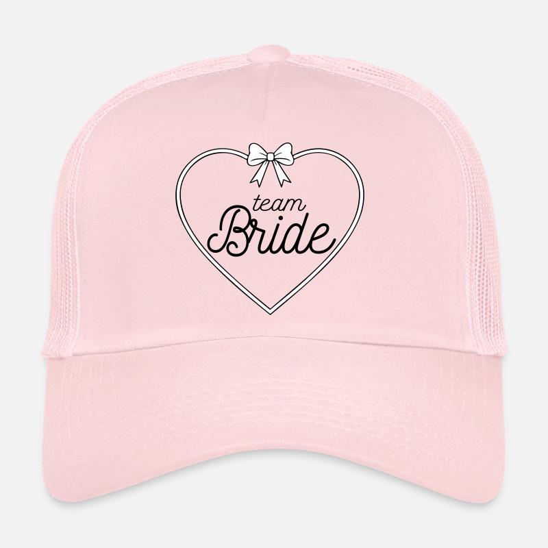 Team Bride Herz Schleife Design – JGA Braut Crew  Trucker Cap