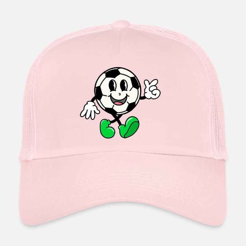 Fröhlicher Fußball - Trucker Cap - Hellrosa