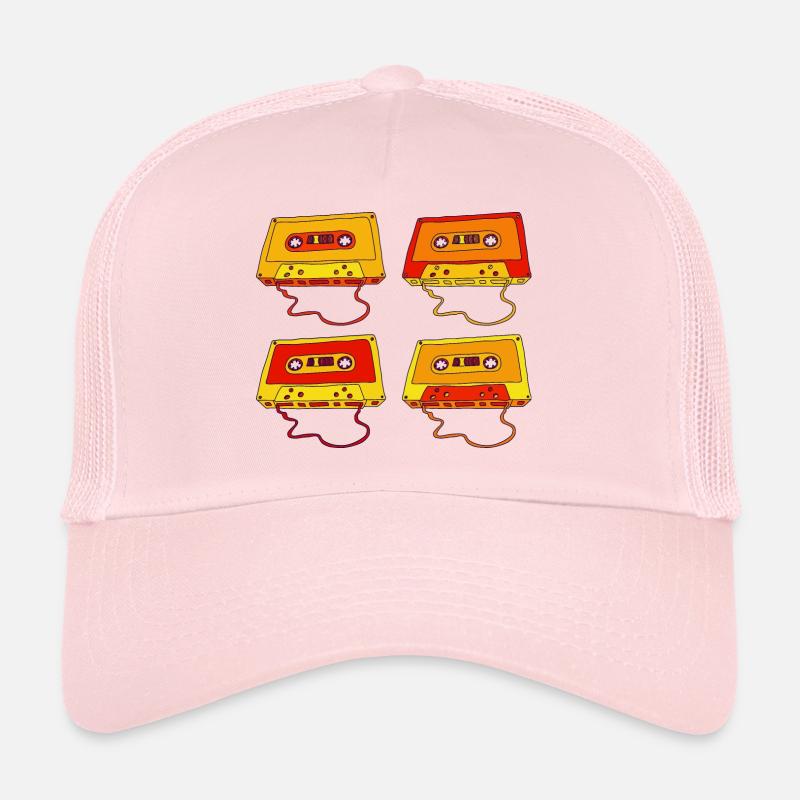 Cassette Compact Cassette Magnétique Bande rétro Casquette trucker 