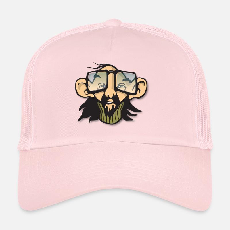cool man with glasses Trucker Cap