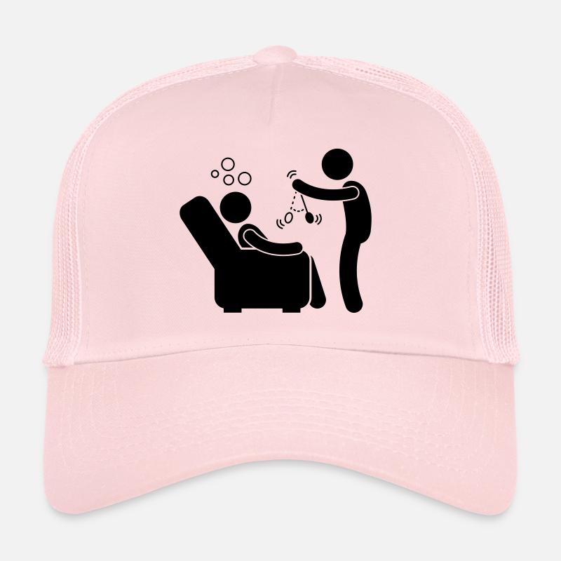 L'hypnose - Hypnotic - Casquette trucker - rose pâle