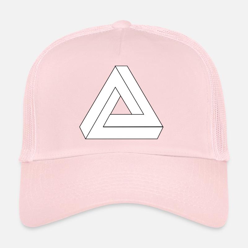 Illusion optique symbole de l'infini Triangle Casquette trucker 
