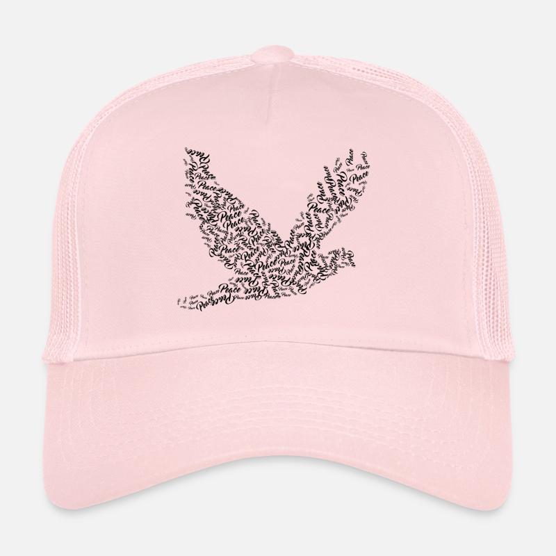 Vogel Frieden - Trucker Cap - Hellrosa