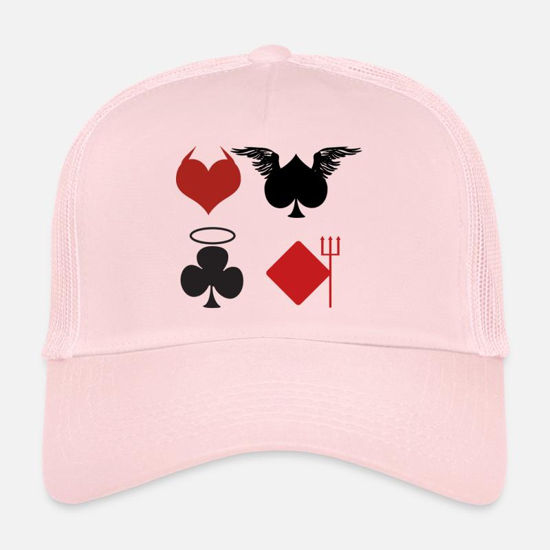 Spielkarten Engel Teufel Poker Geschenk Trucker Cap