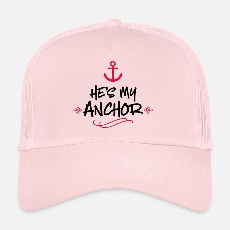 mariage - Casquette trucker  - rose pâle