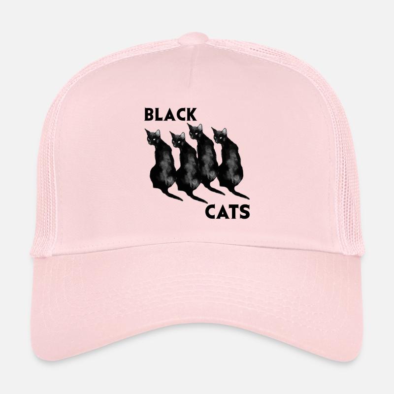 Black Cats - Trucker Cap - Hellrosa