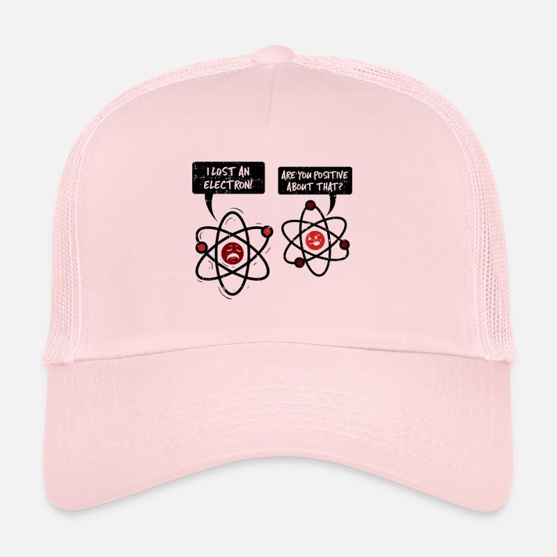 LUSTIGER ATOM WITZ | ELEKTRON STUDENT NERD GEEK - Trucker Cap - Hellrosa