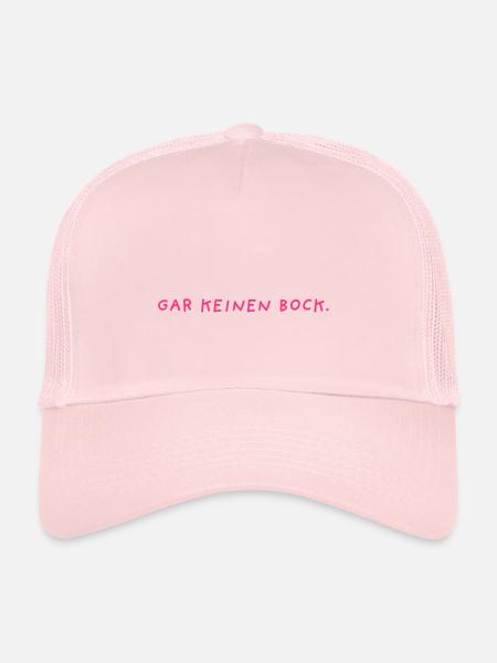 Gar keinen Bock - Trucker Cap - Hellrosa
