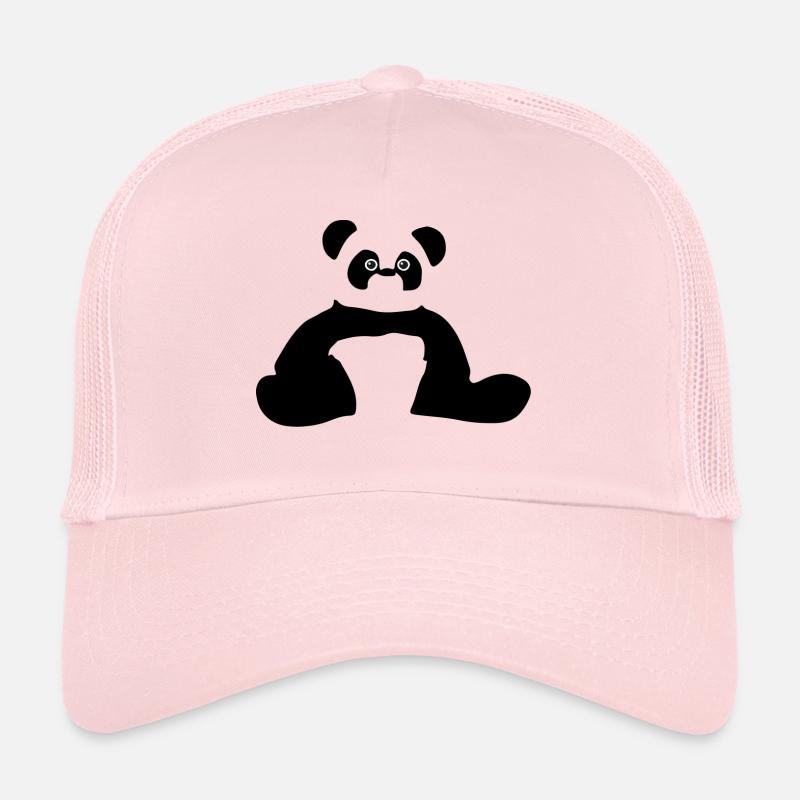 Panda panda - Casquette trucker  - rose pâle